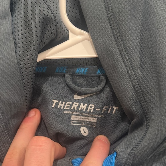 Grey and Blue Nike hoodie - Picture 3 of 3